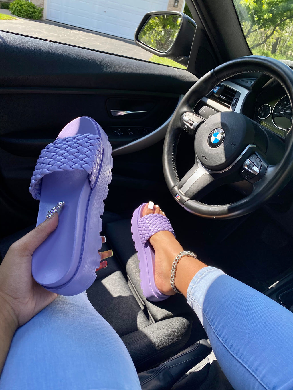 Dream Platform Sandals Purple